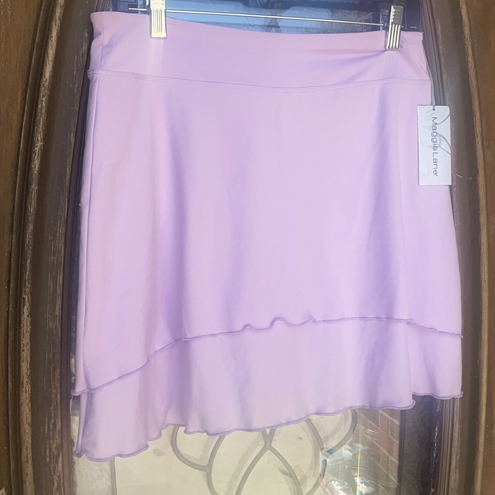 NWT Maggie Lane Lilac Ruffle Dri-Fit Golf Skort! Size Medium